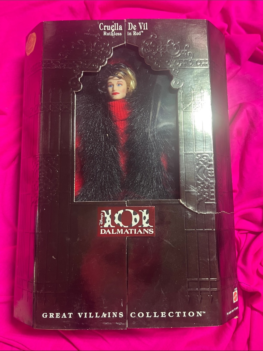 NRFB 1997 Mattel Disney's 101 Dalmatians Cruella de Vil "Ruthless in Red" Doll
